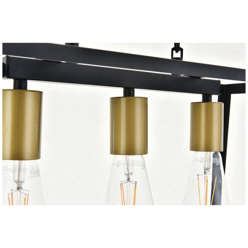 Elegant Lighting Resolute 3 Light 25" Chandelier