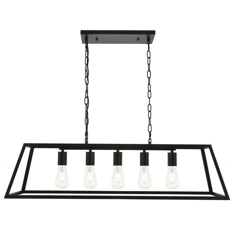 Elegant Lighting Resolute 5 Light 38" Chandelier