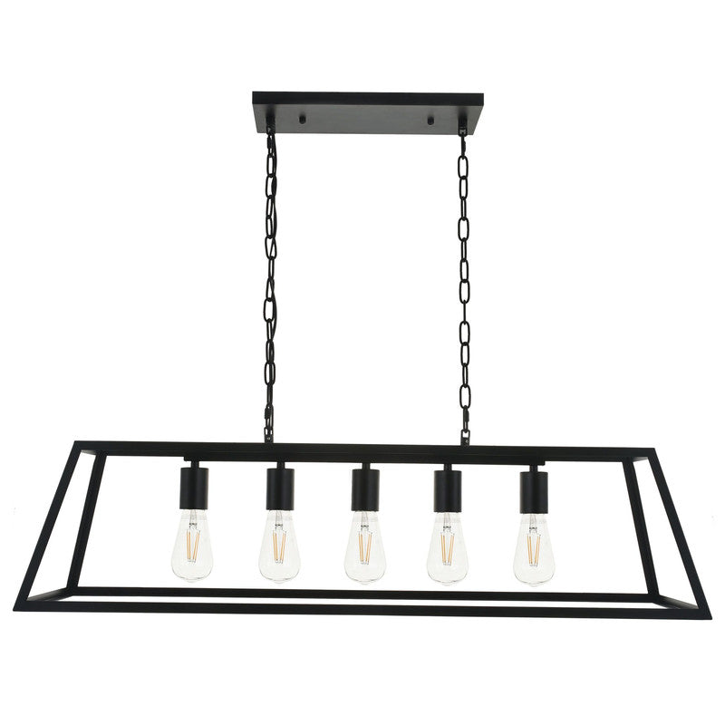 Elegant Lighting Resolute 5 Light 38" Chandelier
