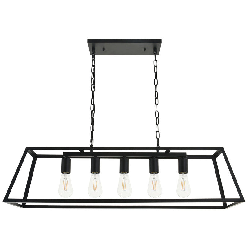 Elegant Lighting Resolute 5 Light 38" Chandelier