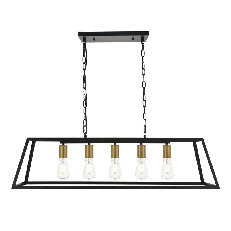 Elegant Lighting Resolute 5 Light 38" Chandelier