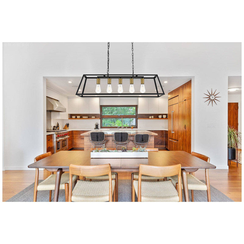 Elegant Lighting Resolute 5 Light 38" Chandelier