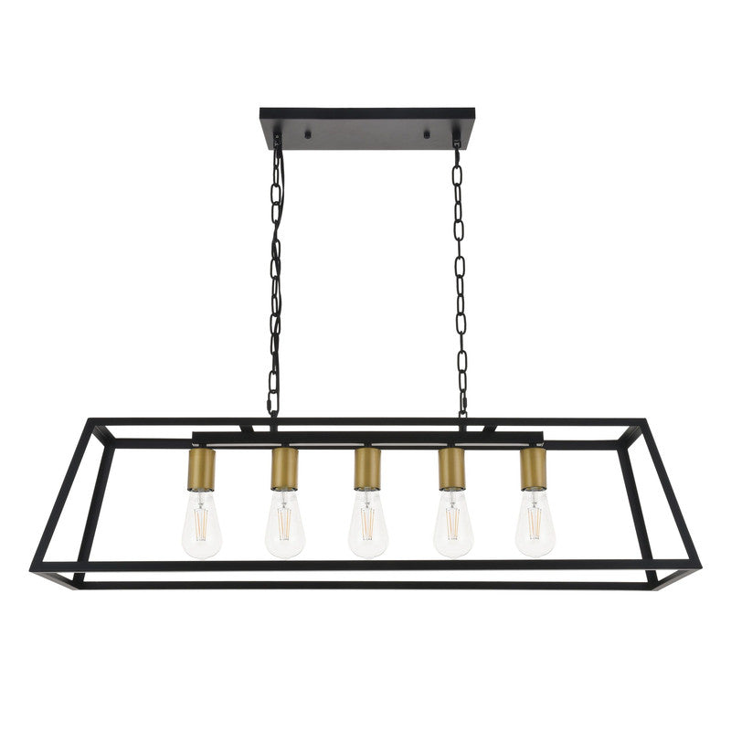 Elegant Lighting Resolute 5 Light 38" Chandelier