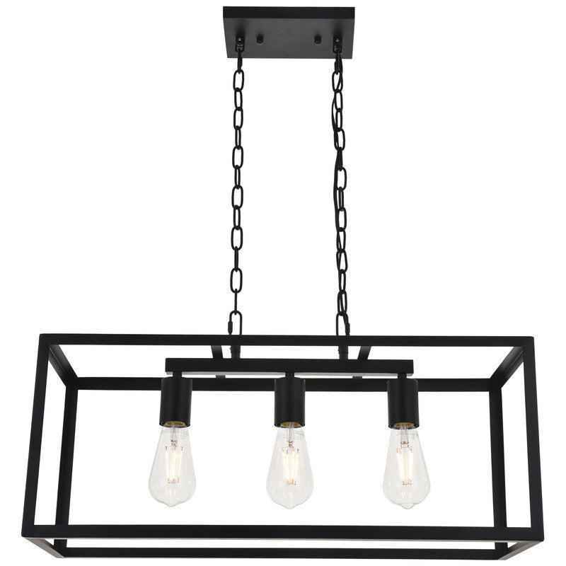 Elegant Lighting Resolute 3 Light 25" Chandelier - LD4063D25