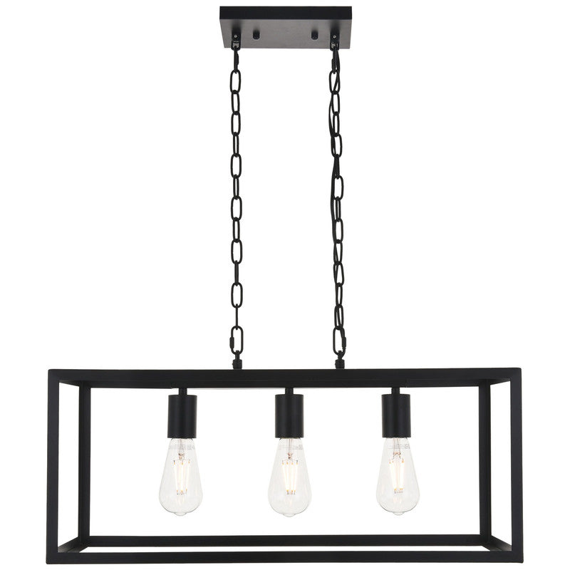 Elegant Lighting Resolute 3 Light 25" Chandelier - LD4063D25