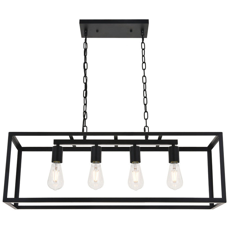 Elegant Lighting Resolute 4 Light 32" Chandelier - LD4063D32