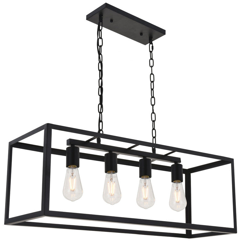 Elegant Lighting Resolute 4 Light 32" Chandelier - LD4063D32