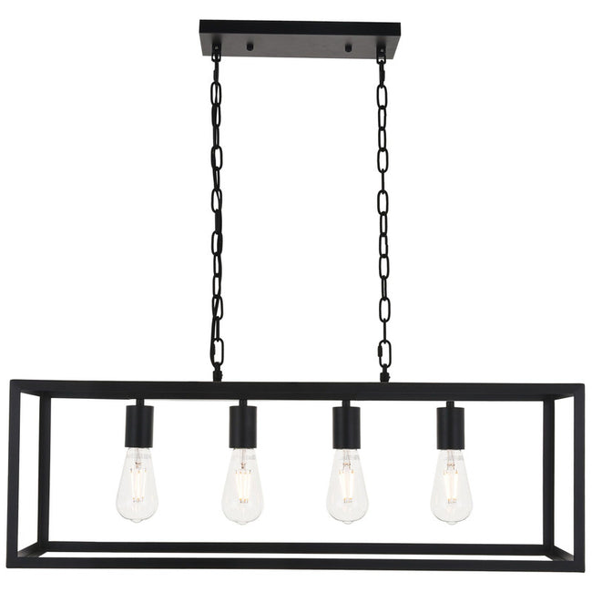 Elegant Lighting Resolute 4 Light 32" Chandelier - LD4063D32