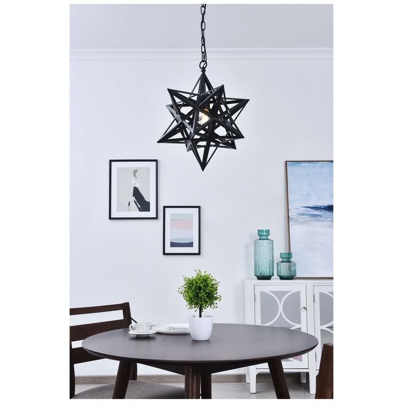 Elegant Lighting Nocturne 1 Light 16" Pendant - LD4076