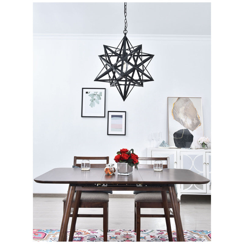 Elegant Lighting Nocturne 1 Light 16" Pendant - LD4076
