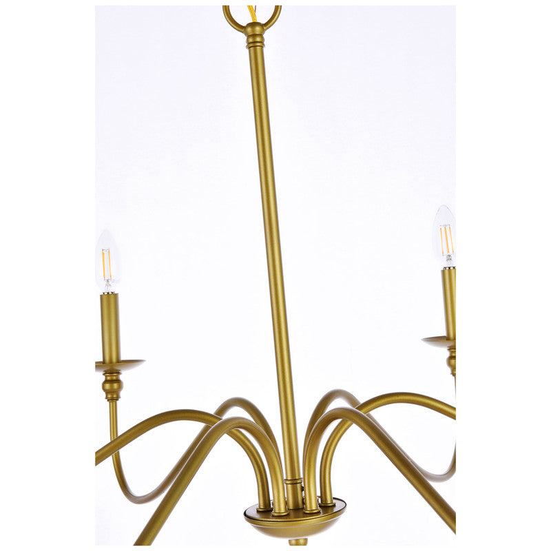 Elegant Lighting Rohan 6 Light 36" Chandelier