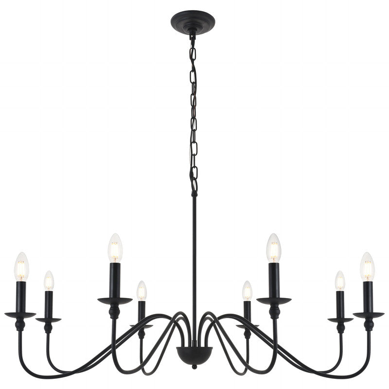Elegant Lighting Rohan 8 Light 42" Chandelier