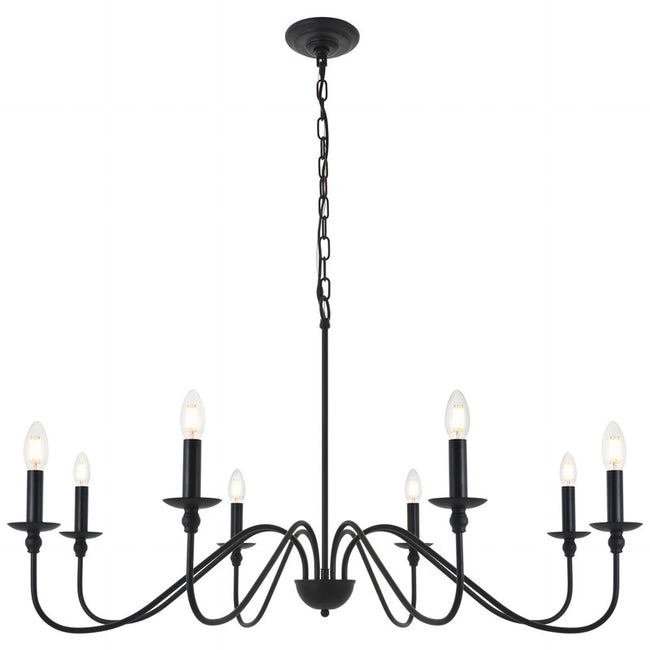 Elegant Lighting Rohan 8 Light 42" Chandelier