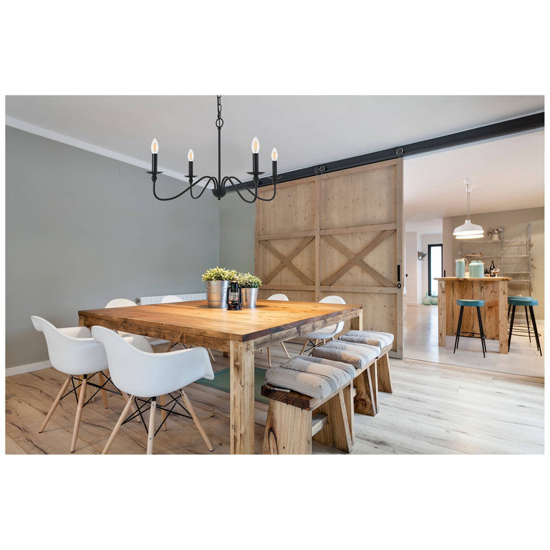 Elegant Lighting Rohan 4 Light 30" Chandelier