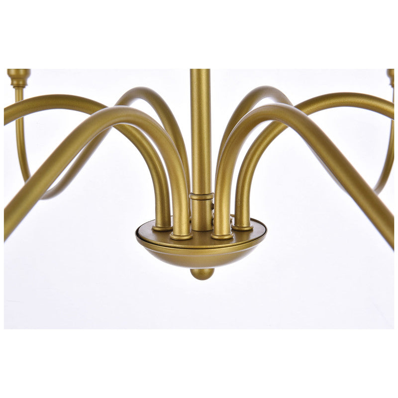 Elegant Lighting Rohan 6 Light 36" Chandelier