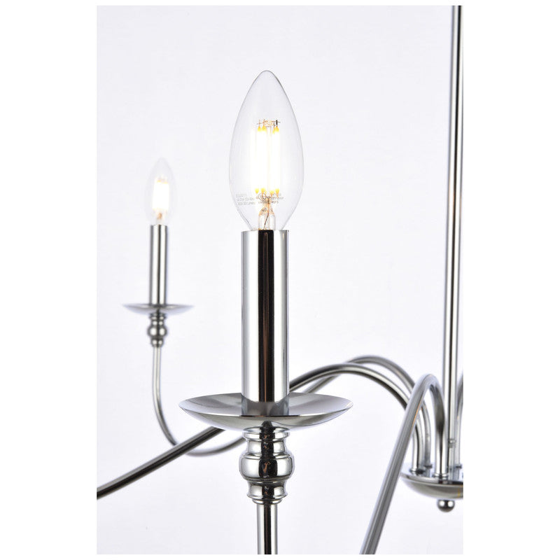 Elegant Lighting Rohan 6 Light 36" Chandelier