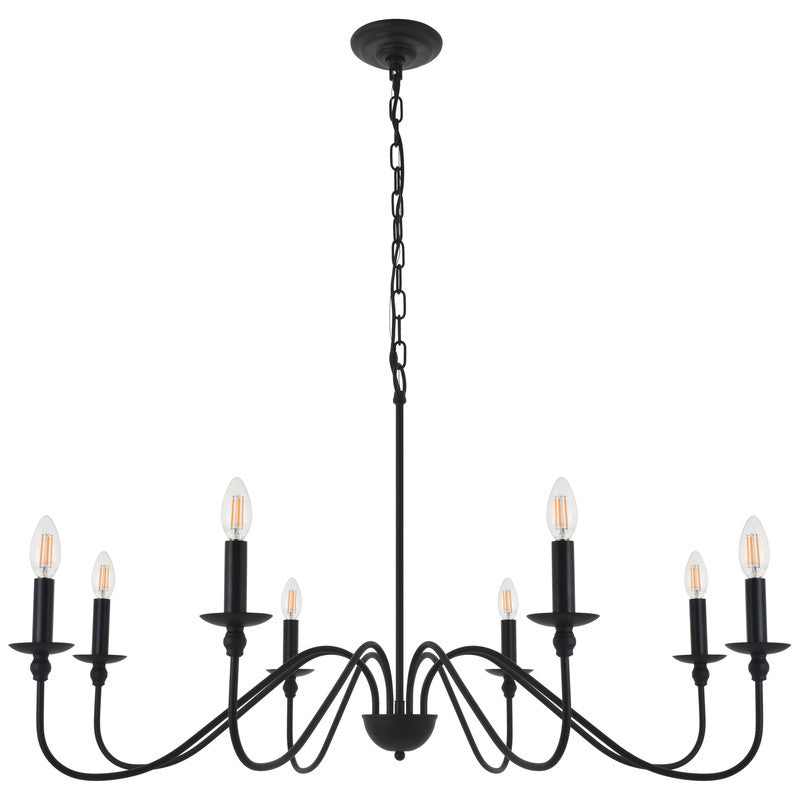 Elegant Lighting Rohan 8 Light 42" Chandelier