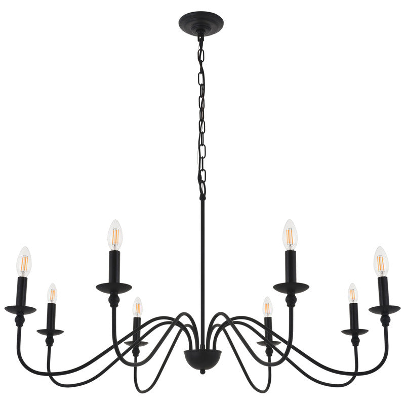 Elegant Lighting Rohan 8 Light 42" Chandelier
