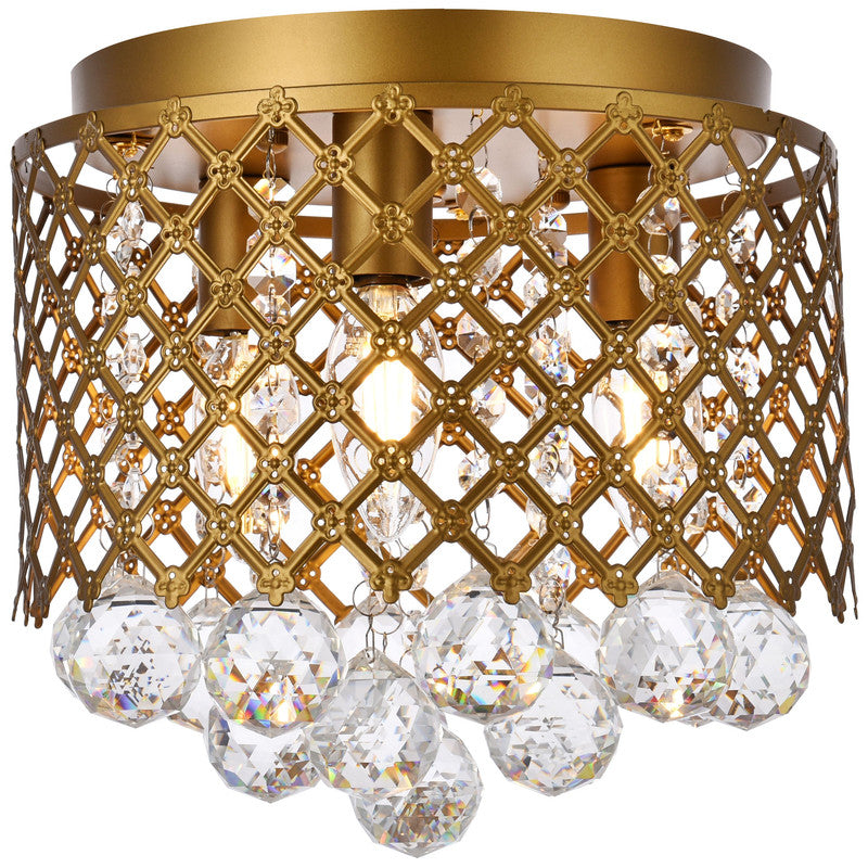 Tully 3 Light 10" Flush Mount