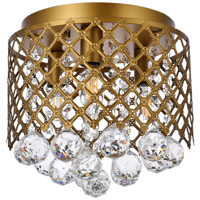 Tully 3 Light 10" Flush Mount