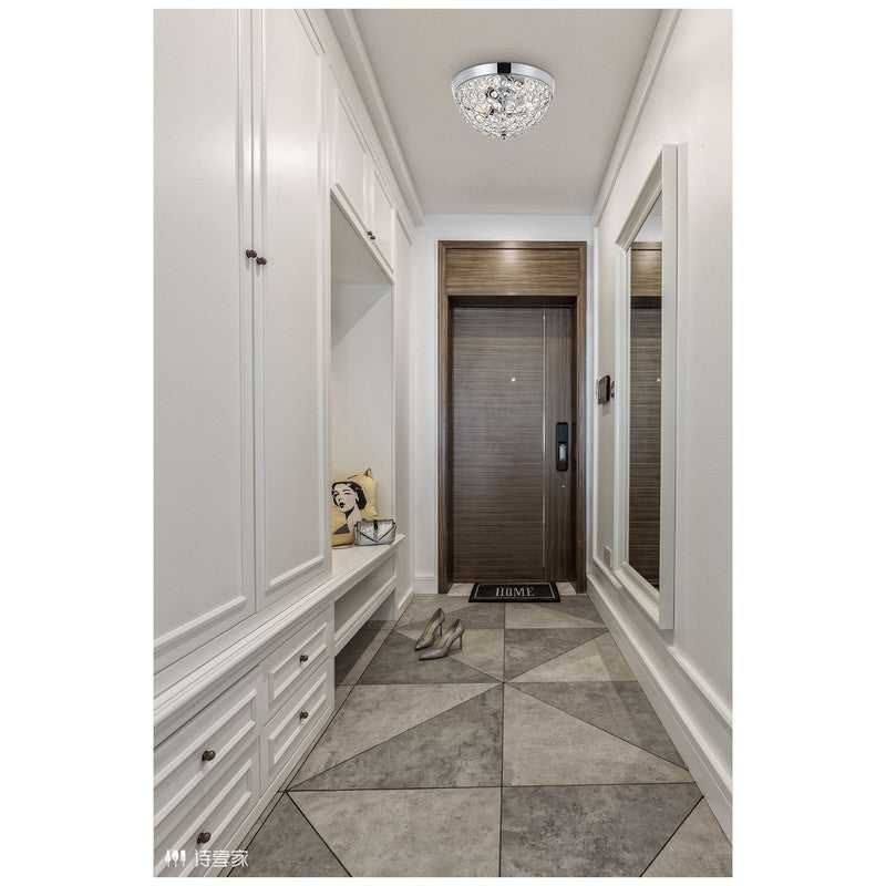 Elegant Lighting Taye 2 Light 10" Flush Mount