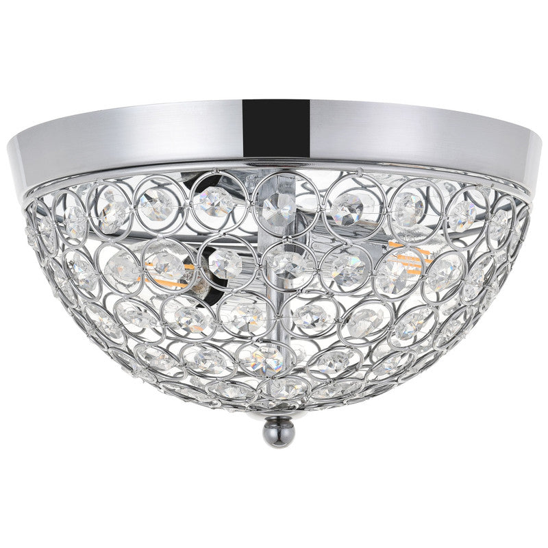 Elegant Lighting Taye 2 Light 10" Flush Mount
