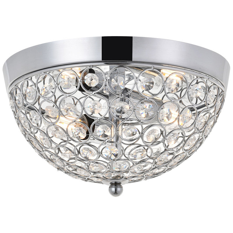 Elegant Lighting Taye 2 Light 10" Flush Mount