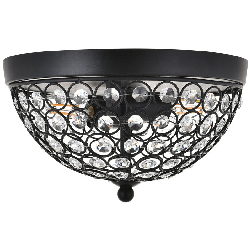 Elegant Lighting Taye 2 Light 10" Flush Mount