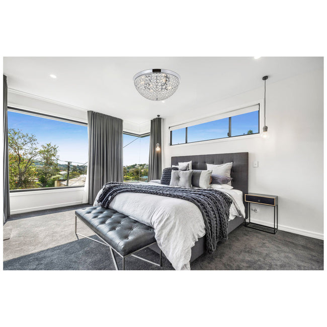 Elegant Lighting Taye 4 Light 18" Flush Mount