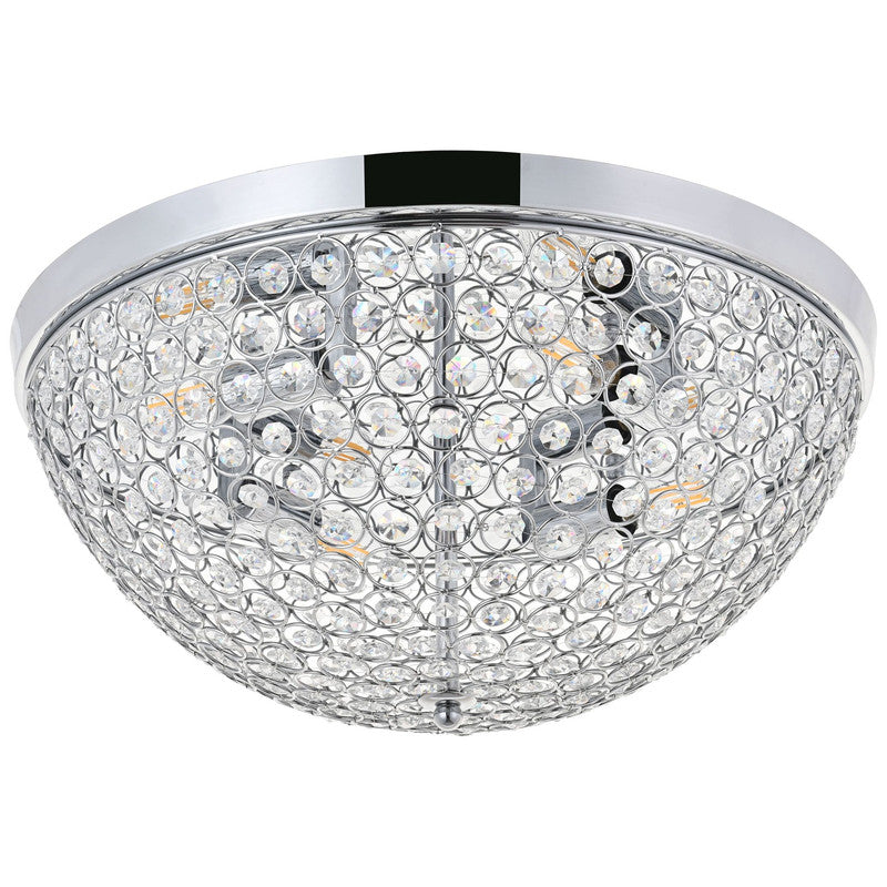 Elegant Lighting Taye 4 Light 18" Flush Mount