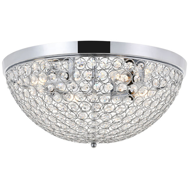 Elegant Lighting Taye 4 Light 18" Flush Mount