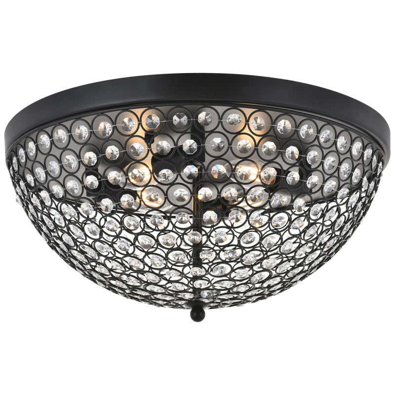 Elegant Lighting Taye 4 Light 18" Flush Mount