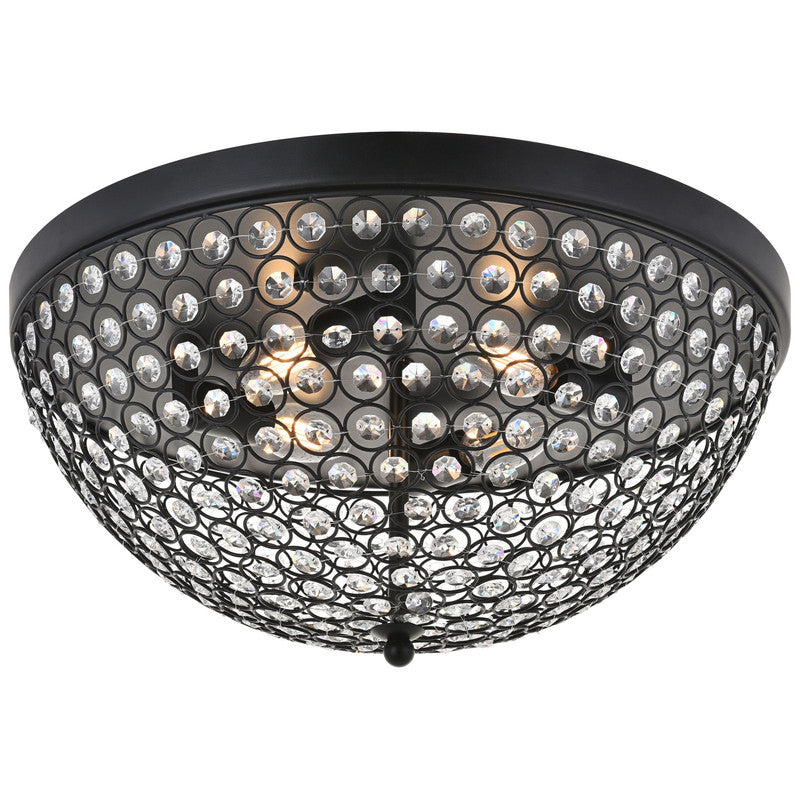 Elegant Lighting Taye 4 Light 18" Flush Mount