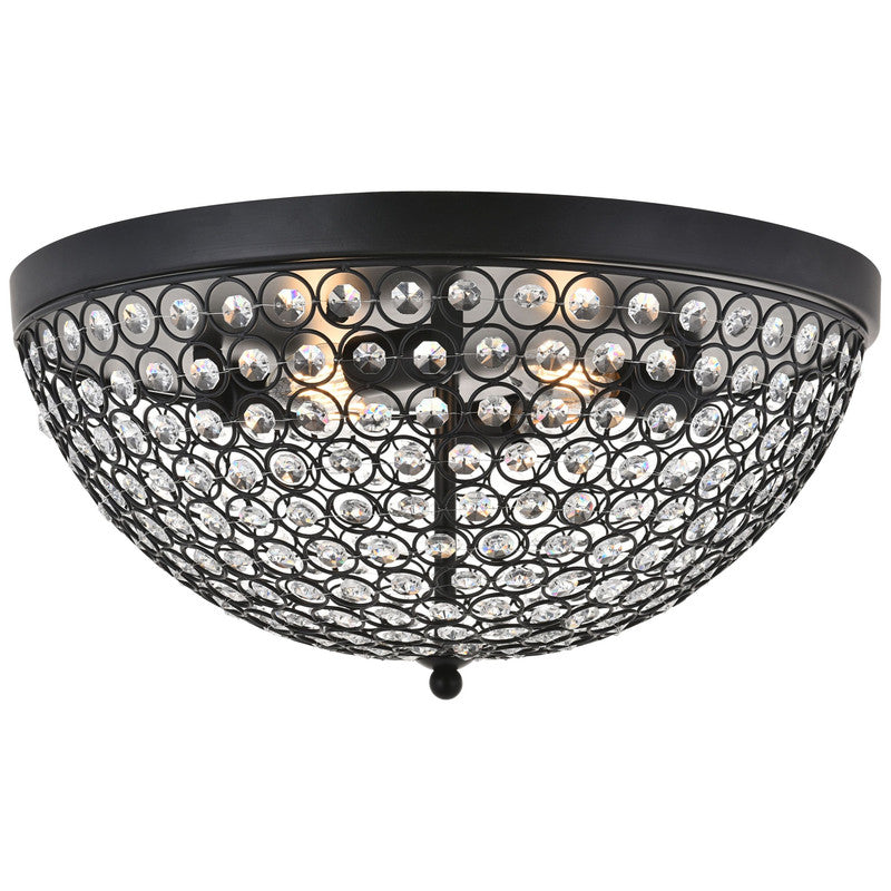 Elegant Lighting Taye 4 Light 18" Flush Mount