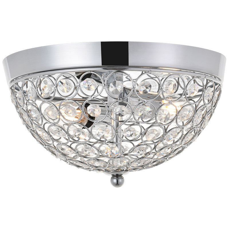 Elegant Lighting Taye 2 Light 10" Flush Mount