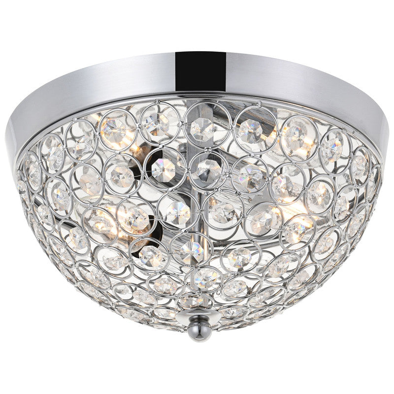 Elegant Lighting Taye 2 Light 10" Flush Mount
