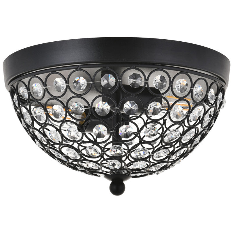 Elegant Lighting Taye 2 Light 10" Flush Mount