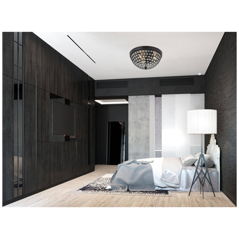 Elegant Lighting Taye 3 Light 14" Flush Mount