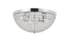 Elegant Lighting Taye 4 Light 18" Flush Mount