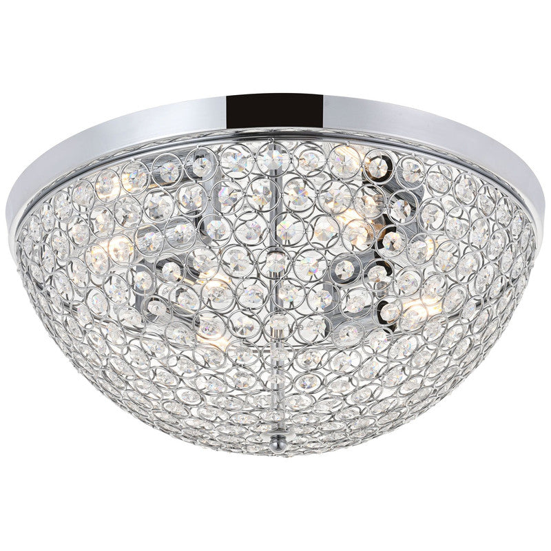Elegant Lighting Taye 4 Light 18" Flush Mount