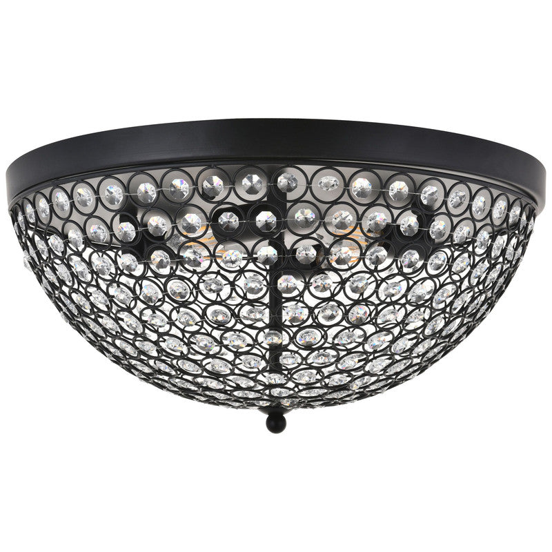Elegant Lighting Taye 4 Light 18" Flush Mount