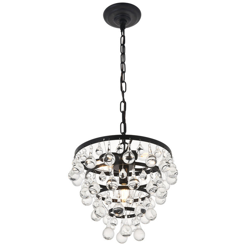Elegant Lighting Kora 3 Light 13" Chandelier