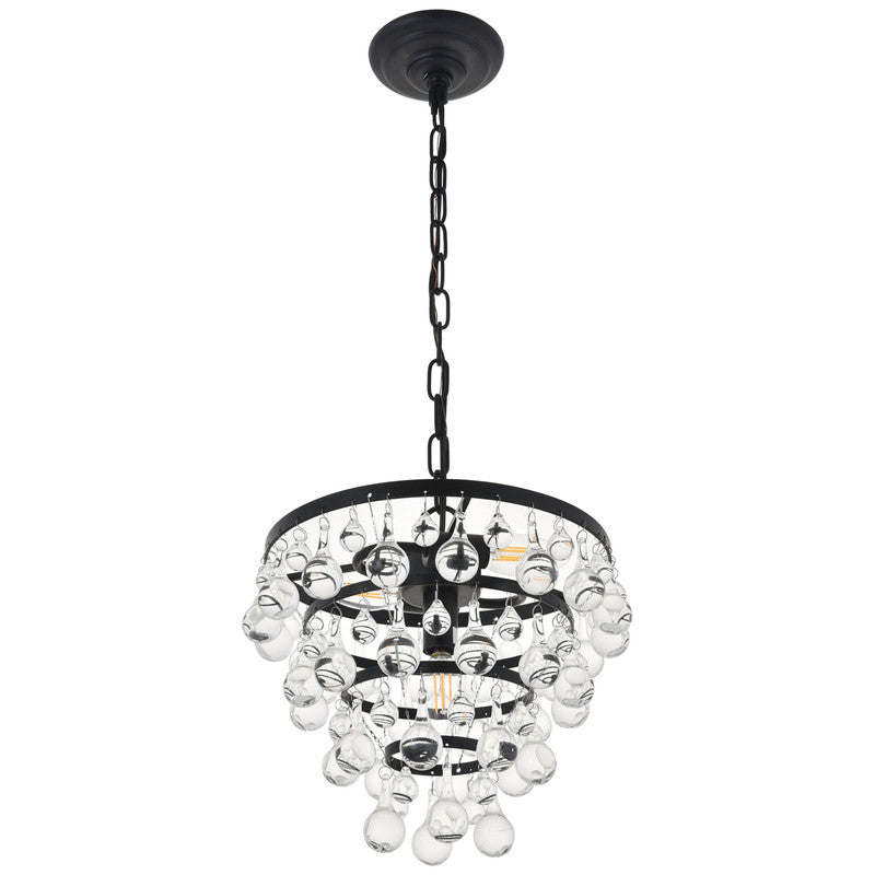 Elegant Lighting Kora 3 Light 13" Chandelier