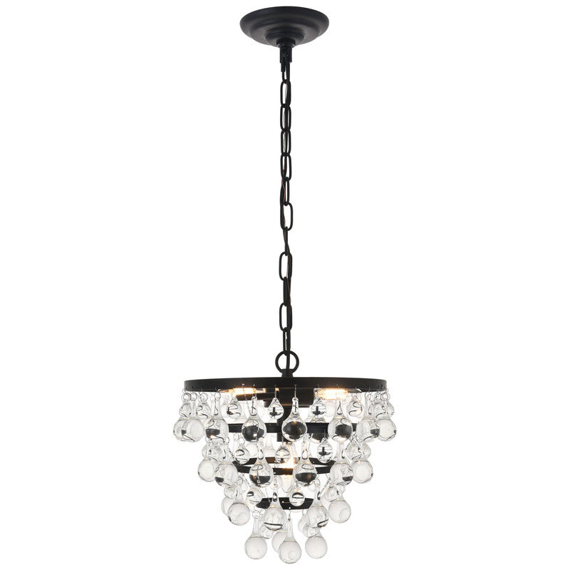 Elegant Lighting Kora 3 Light 13" Chandelier