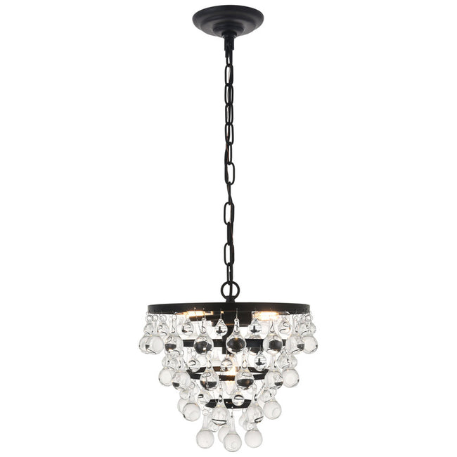 Elegant Lighting Kora 3 Light 13" Chandelier