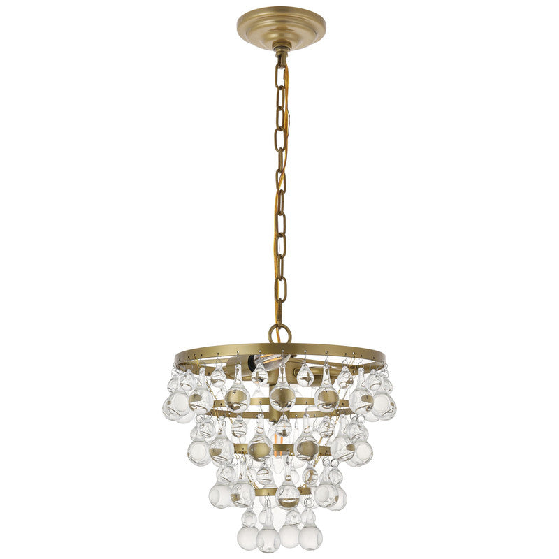 Elegant Lighting Kora 3 Light 13" Chandelier