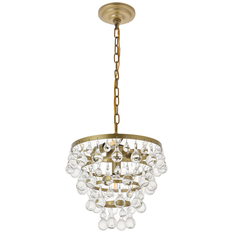 Elegant Lighting Kora 3 Light 13" Chandelier