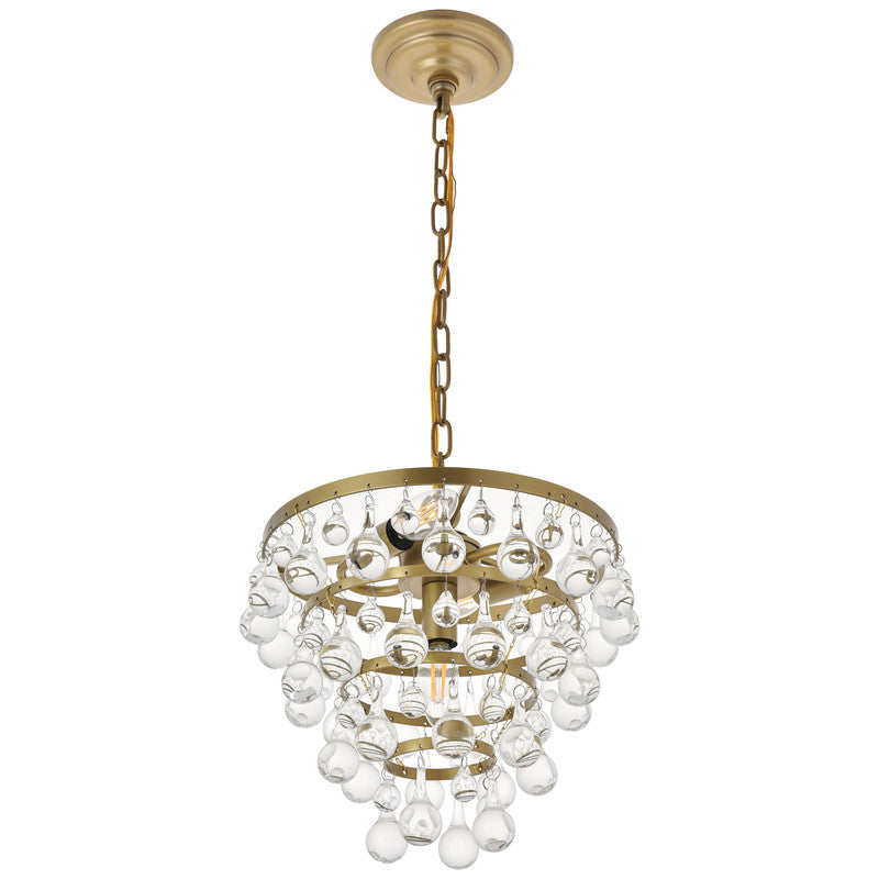 Elegant Lighting Kora 3 Light 13" Chandelier