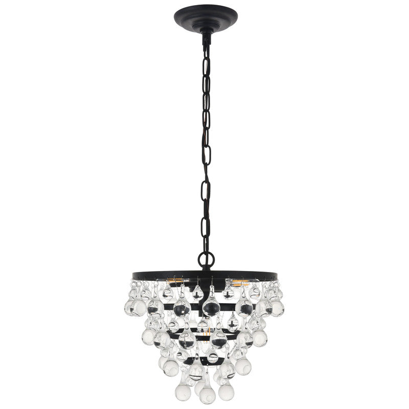 Elegant Lighting Kora 3 Light 13" Chandelier