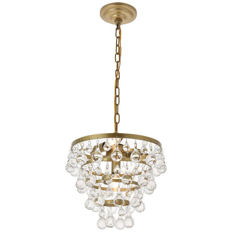 Elegant Lighting Kora 3 Light 13" Chandelier